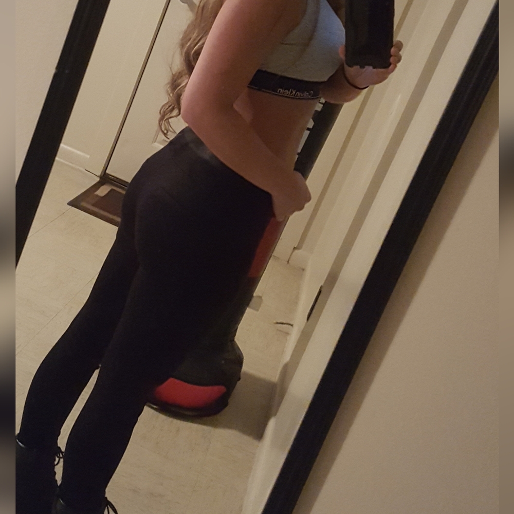 Bebe Basic Black Leggings Classic Casual Workout